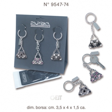 Portachiavi 'CRYSTAL-LADY-PURSE'