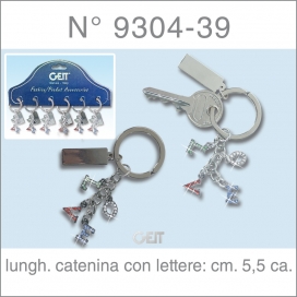 Portachiavi 'CRYSTAL-LOVE-LETTERS'