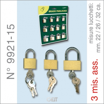 Lucchetti 'ECO-LEGGERO' 