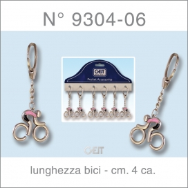 Portachiavi 'PINK-STYLIZED-BIKE'